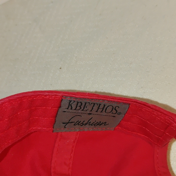 KBethos Bear Thinking of You Red Distressed Baseball Cap Logo Adjustable - Picture 7 of 9